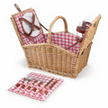 Piccadilly Double Lid Picnic Basket w/ Service for Two